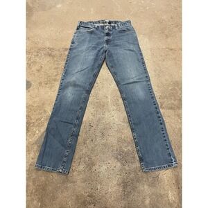 Carhartt Jeans Mens 34x34 Blue Rugged Flex Relaxed Fit Low Rise Tapered BD4960-M
